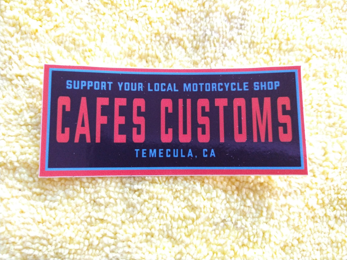 Cafes Customs Collectable Stickers