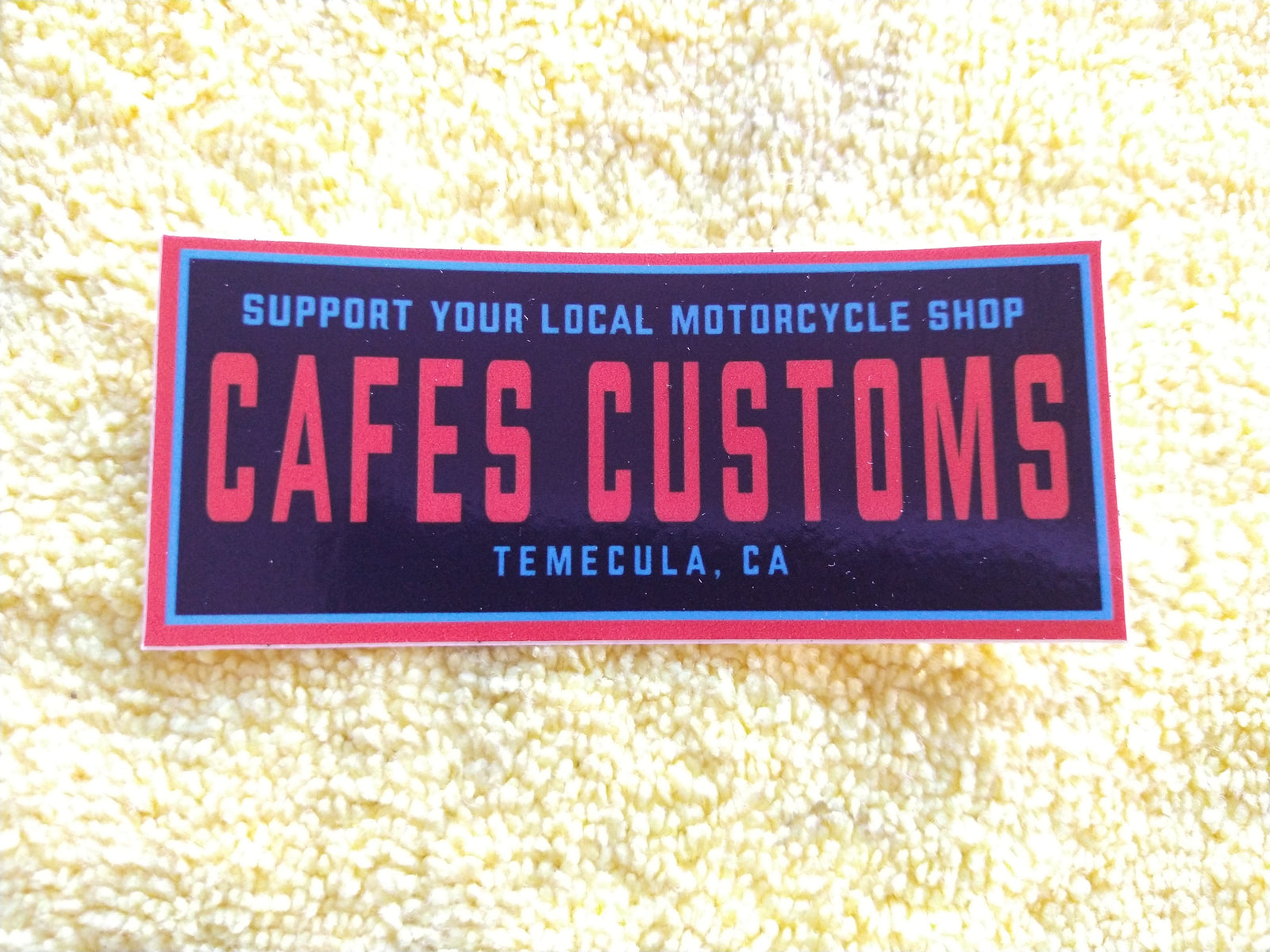Cafes Customs Collectable Stickers