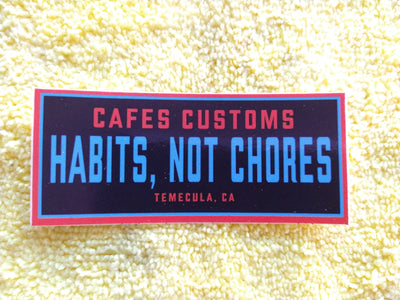 Cafes Customs Collectable Stickers