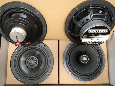 Hog Tunes - 225-Watt Amp/ 6-1/2" Front Speaker Kit - Road Glide Model years 2015 - 2022