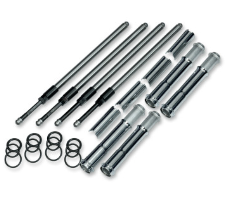 S&amp;S Adjustable Push Rods For M8 Engines - Chrome