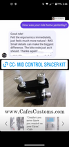 Cafes Customs Dyna Mid Control Spacer Kit