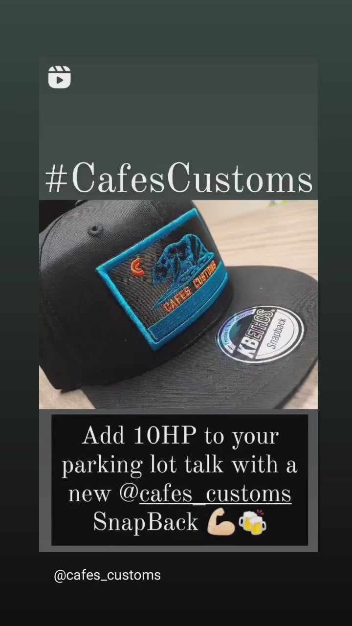 Cafes Customs Snap Back Hat